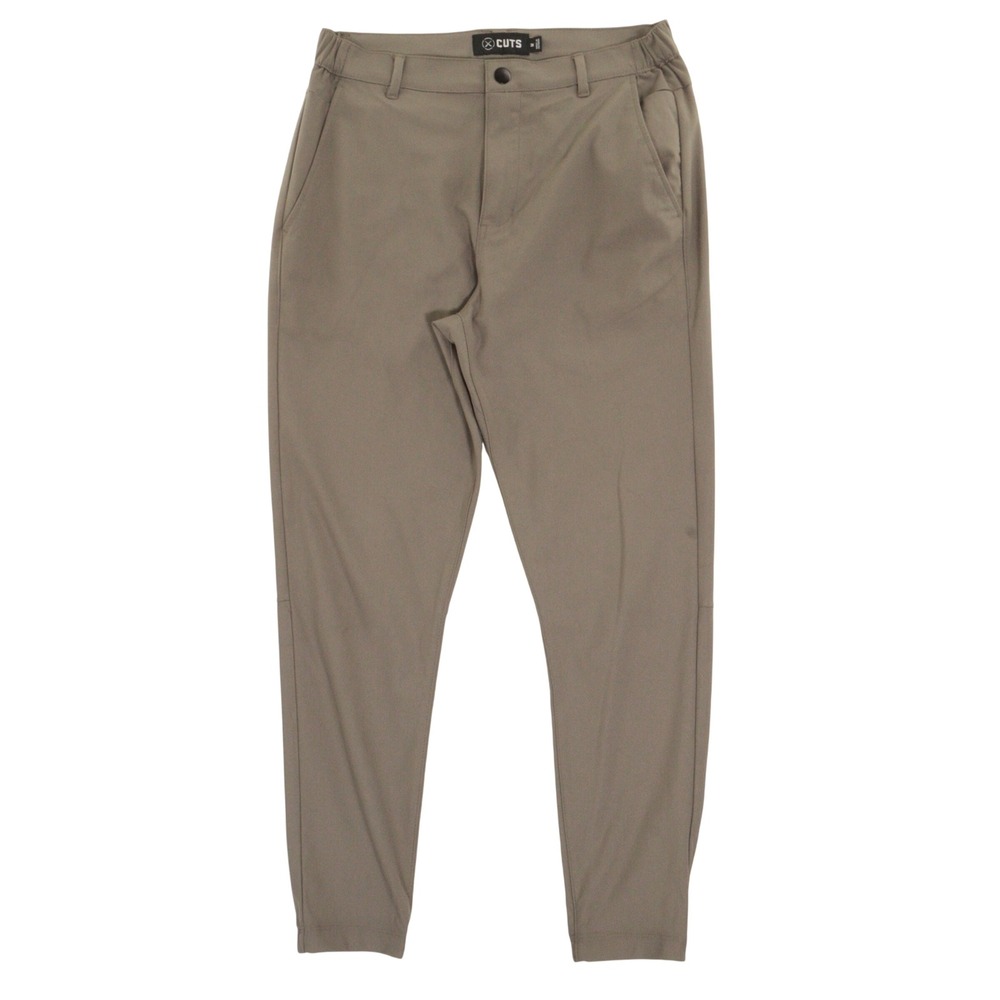 Cuts AO Joggers Men M Tapered Technical Athletic Sport of Business Taupe MB10057